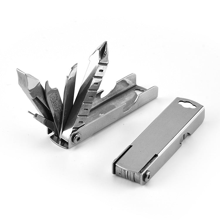 Multi Tool Carabiner Folding Tool Kit, Keychain Multitool, Screwdrivers, Bottle Opener, Phone Holder for Camping, Hiking, Everyday Use